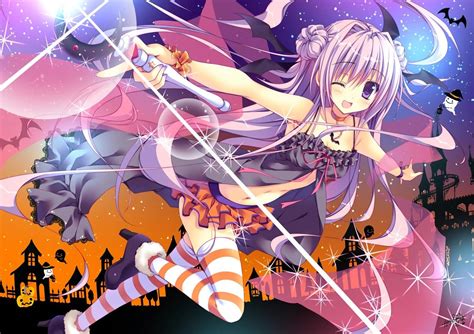 Halloween Anime Girl Wallpapers Top Free Halloween Anime Girl