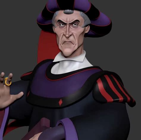 An Animated Man In A Purple And Black Outfit With A Ring On His Left Hand
