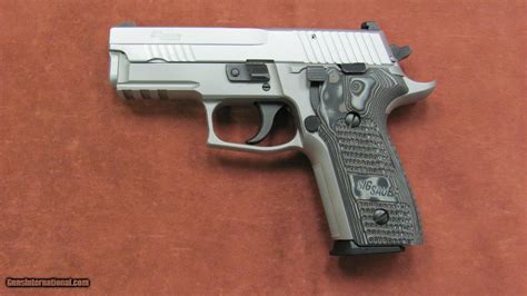 Sig Sauer P229 Elite Stainless Steel 9mm Pistol In Case 15 Shot Mag And