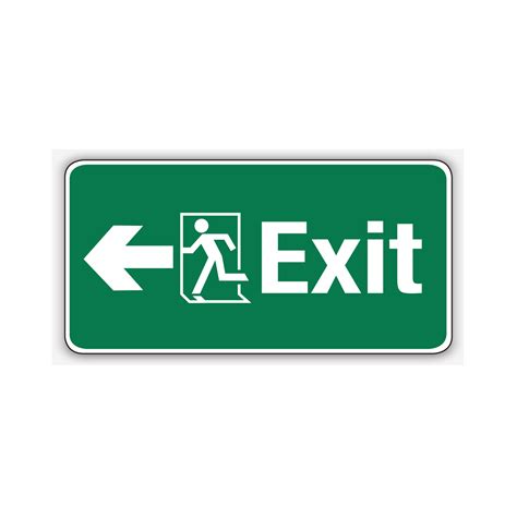Exit Signs Left Arrow Size 2 Safety Signs Australia