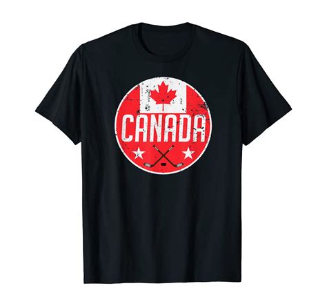 Canada Ice Hockey Flag Jersey Supporter Canadian Fan T T Shirt Unisex Tshirt