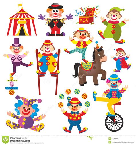 Clown Circus Stock Illustration