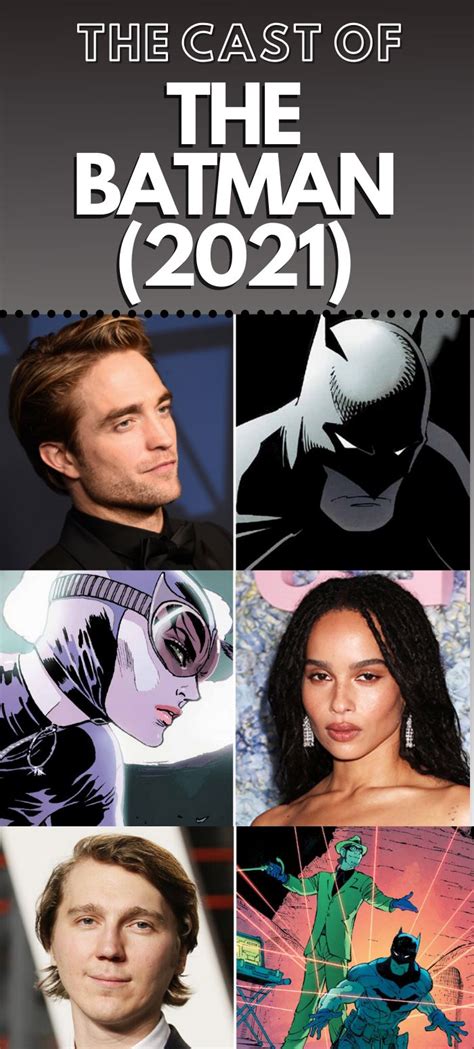 “the Batman” Official Cast And Characters For The Upcoming 2021 Film