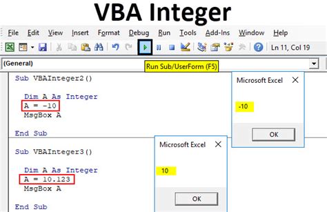 Vba Integer How To Use Vba Integer Data Type In Excel