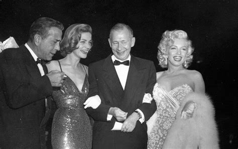 Marilyn Monroe With Humphrey Bogart Lauren Bacall And Nunnally Johnson At The Premiere Of How