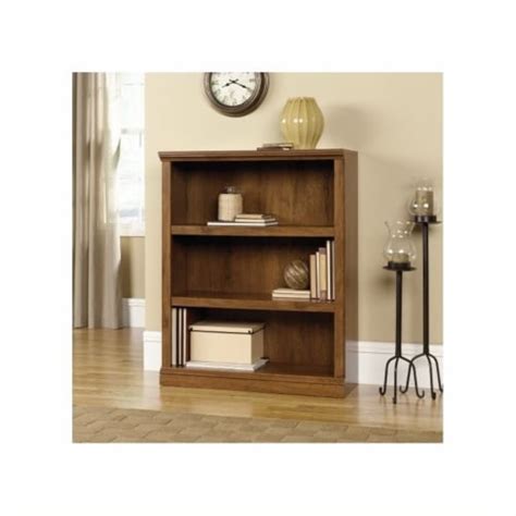 Pemberly Row 3 Shelf Bookcase In Oiled Oak 1 Kroger