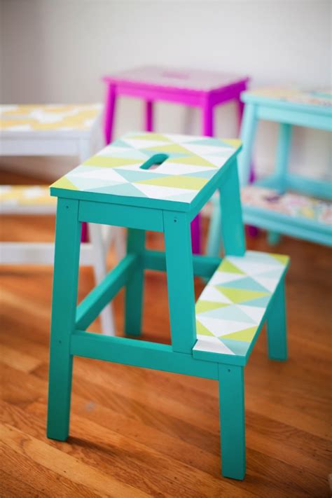 Civility is a requirement for participating on /r/diy. DIY wallpaper stools | This Little street : This Little street