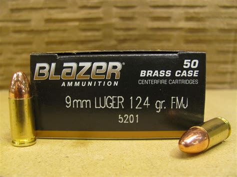 Cci Blazer Brass 9mm Luger Ammo 1000 Rounds Of 124 Grain Fmj Bulk