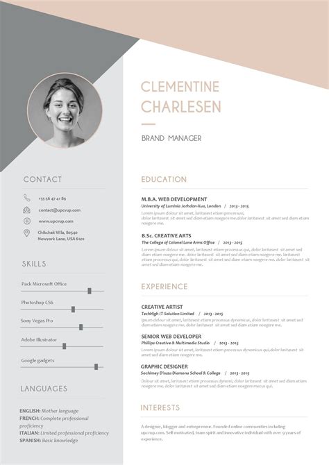 Our cv templates are available to you to download, then fill out before printing. Modèles de CV modernes à télécharger format Word exemples ...