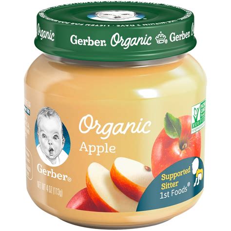 Usda certified organic foods specially designed for your. Gerber 1st Foods Organic Apple - Shop Baby Food at H-E-B