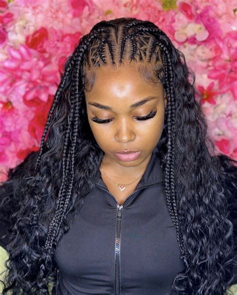 Cute Box Braids Hairstyles Braided Cornrow Hairstyles Protective