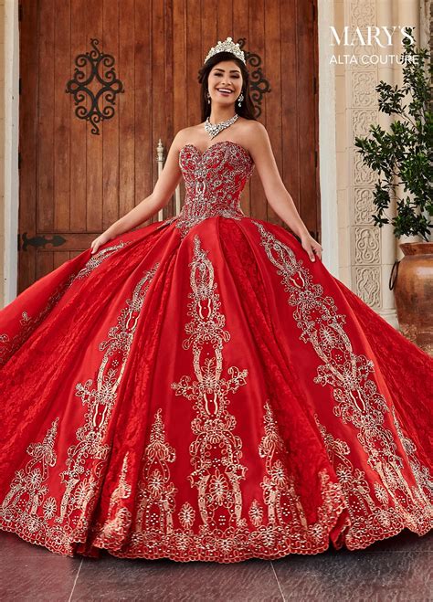 Embroidered Sweetheart Quinceanera Dress By Alta Couture Mq3044 In 2021