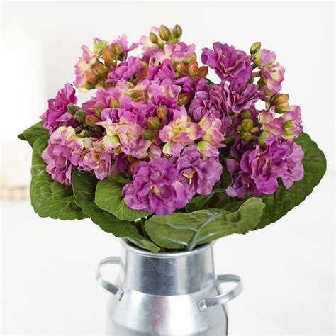 Artificial African Violet Bush Bushes Bouquets Floral Supplies