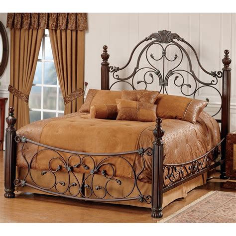 Bonaire Iron And Wood Bed By Hillsdale Furniture Wrought Iron Beds