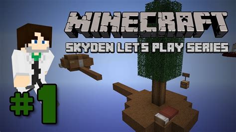 Minecraft Sky Den Ep 1 Trees And Cobblestone Youtube