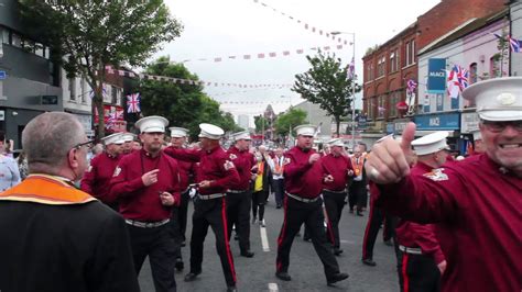 Whiterock Orange Order Band Parade Shankill Road Belfast 29th June