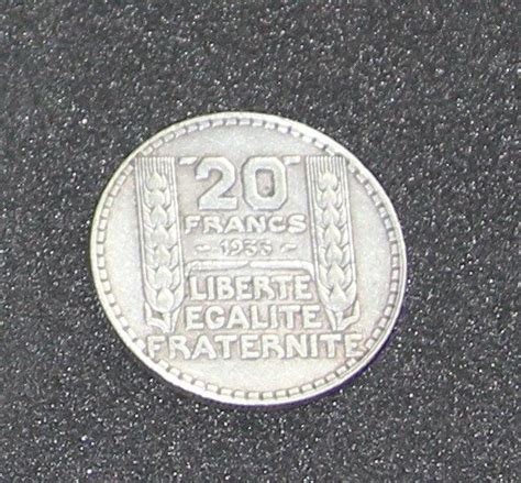 Collectionmonnaie20 Francsargentvintage3ème Républiquepièce