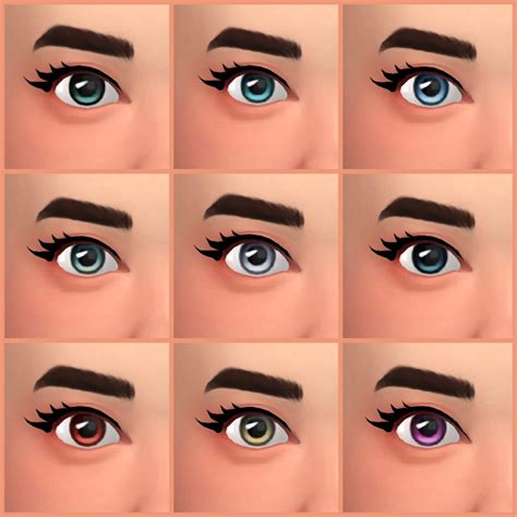 Sims More Eye Colors Maxis Match Wingetp