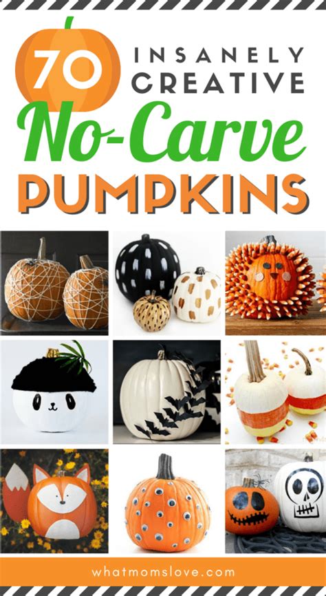 70 Creative No Carve Pumpkin Decorating Ideas For Kids What Moms Love