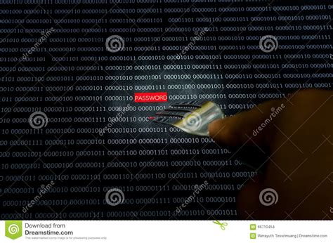 Password Hacker Stock Photo Image Of Cyber Network 66710454
