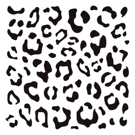 Leopard Print Square Stencil Png And Svg Design For T Shirts