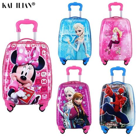 Kids Suitcase Children Travel Trolley Suitcase Wheeled Suitcase For