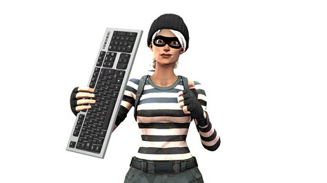 Fortnite Skin Holding Keyboard Png