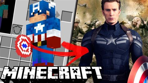 CapitÁn America En Minecraft Avengers Minecraft Skins Youtube