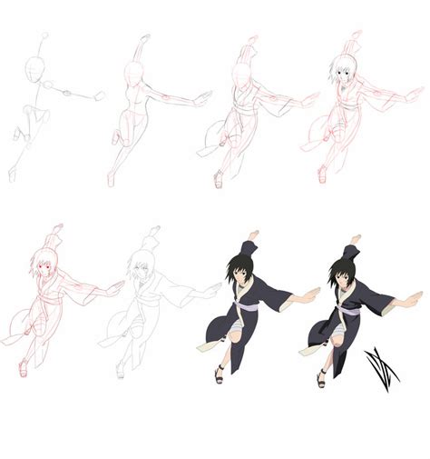 Step By Step Shizune By Johnny Wolf On Deviantart In 2021