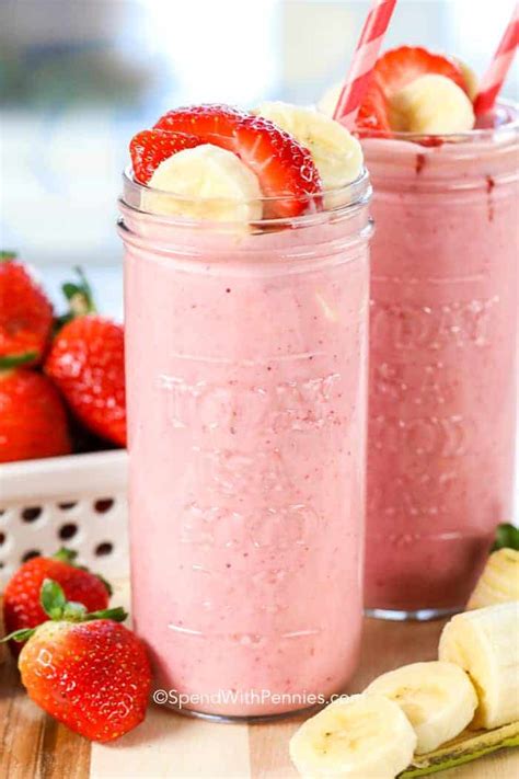 Strawberry Banana Smoothie Spend With Pennies Be Yourself Feel