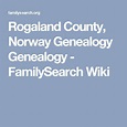 Rogaland County, Norway Genealogy | Family history, Genealogy, Family ...