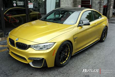 Lowered Bmw M4 With Savini Bm12l Wheels And Michelin Pilot Sport 4s