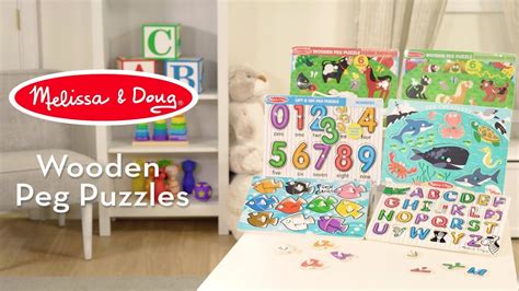 Melissa And Doug Peg Puzzles Childrens Puzzles Youtube
