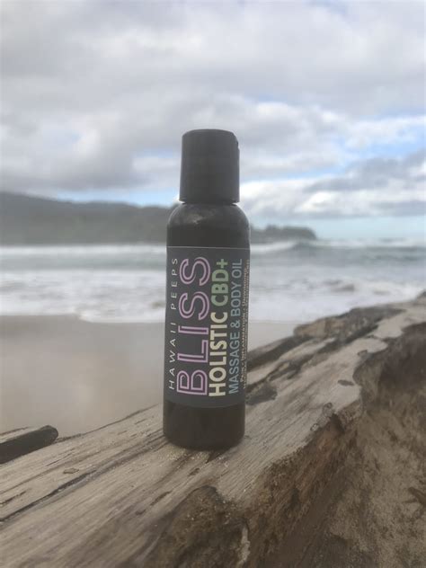 Bliss Cbd Lomi Lomi Body Oil Hawaii Peeps Skincare