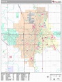Fargo North Dakota Wall Map (Premium Style) by MarketMAPS