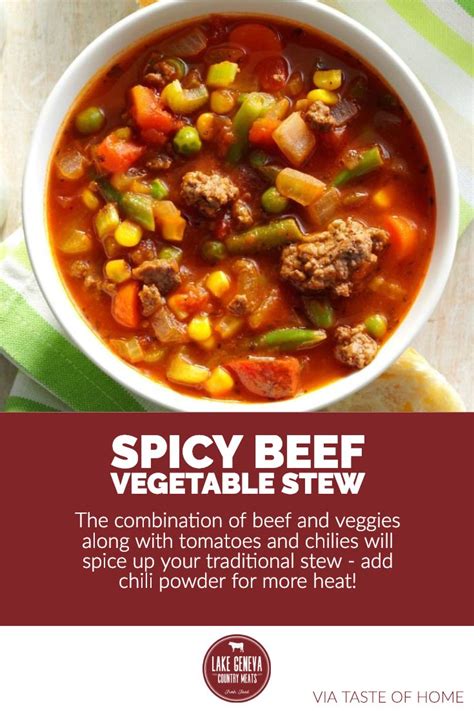 Spicy Beef Vegetable Stew Recipe Beef Vegetable Stew Vegetable Beef Stew Recipe Vegetable Stew