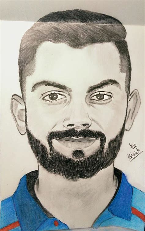 Virat Kohli Drawing By Abhishek Gupta