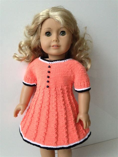 delia knitting pattern for 18 inch doll dress 061 etsy 18 inch doll dress knitted dolls