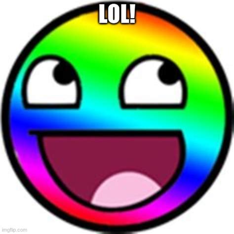 Lol Rainbow Epic Face Emoji Imgflip