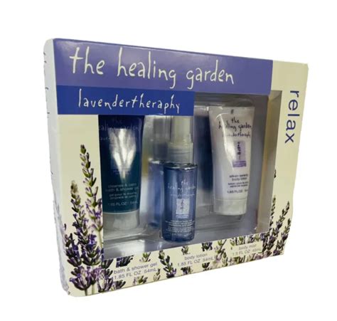 Nos The Healing Garden Lavender Relax Therapy Body Mist Lotion Wash 3