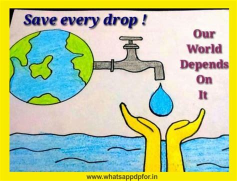 💧250 Best Water Conservation Drawing [save Water Drawing] Water Pollution Drawing