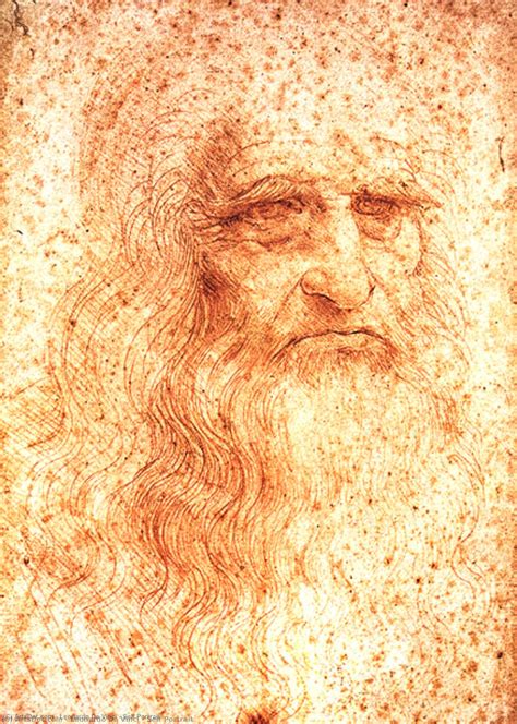 Autoportrait 1512 De Leonardo Da Vinci 1452 1519 Italy