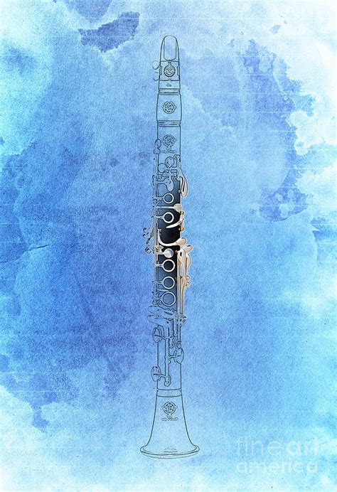 Clarinet 21 Jazz B Digital Art By Drawspots Illustrations Fine Art