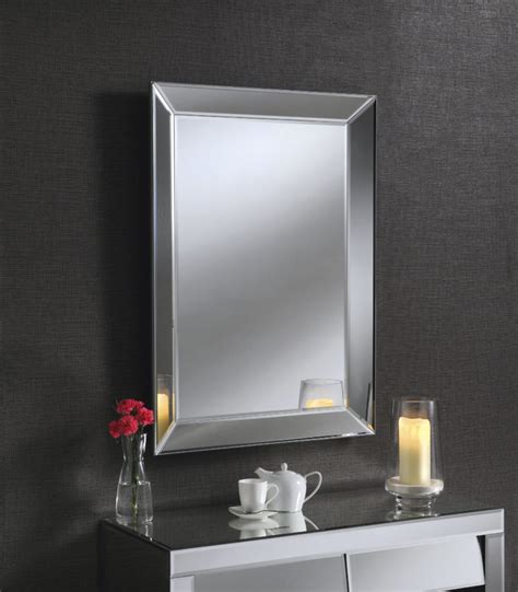 Freya Rectangular Modern Tray Mirror Contemporary Mirrors Amor Decor