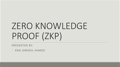 Introduction To Zero Knowledge Proofs Zkp شرح بالعربي Youtube