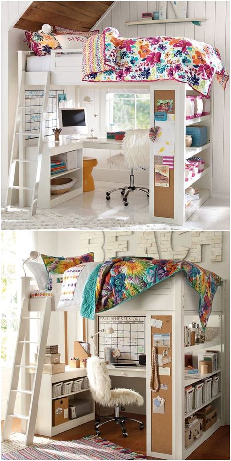 Loft beds with steps are an excellent way to increase space for youngsters, especially in shared rooms. Amazing kids room - loft bed, small kidsroom, small space ...