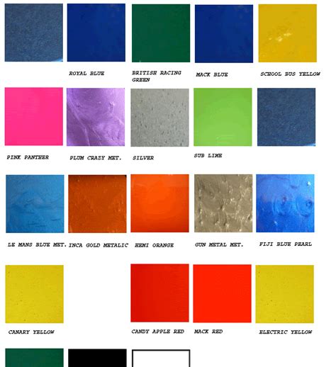 Maaco Paint Colors 2020 Chart Maaco Paint Colors 2020 How Much Does