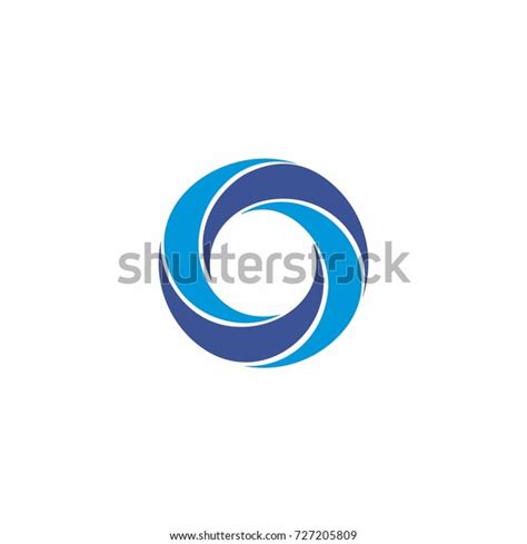 Blue Swirl Logo Vector Stock Vector Royalty Free 727205809 Shutterstock