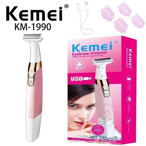 Kemei Port Til Recarreg Vel El Trico Cabelo Aparar Shaver Senhoras