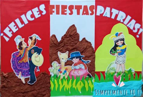 Periódico Mural ¡felices Fiestas Patrias Perú ¡feliz 199 Años De Inde